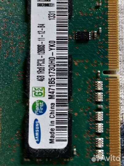 Память Samsung ddr3L 4 gb для ноутбука