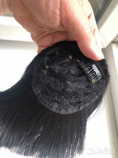 Накладка челка из искусственных волос