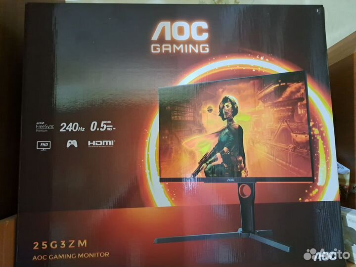 Игровой монитор 240 гц AOC 25G3ZM/BK