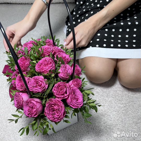 Сумочка с кустовыми розами