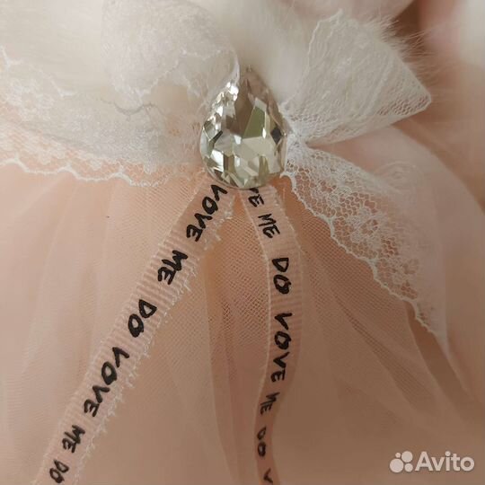 Мягкая игрушка брелок заяц балерина