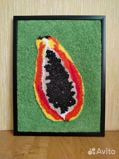 Картина ковровая вышивка 