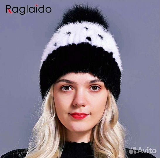 Шапка новая, мех - натуральная норка