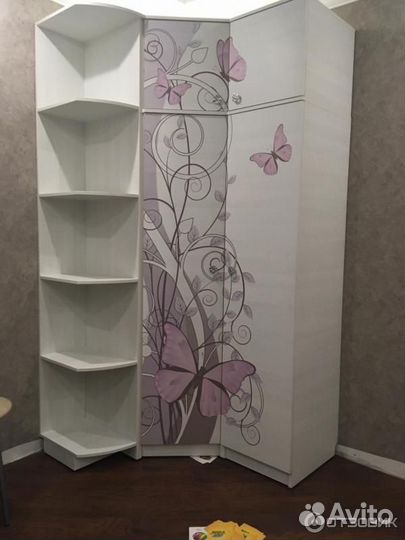 Шкаф угловой детский Леди новый