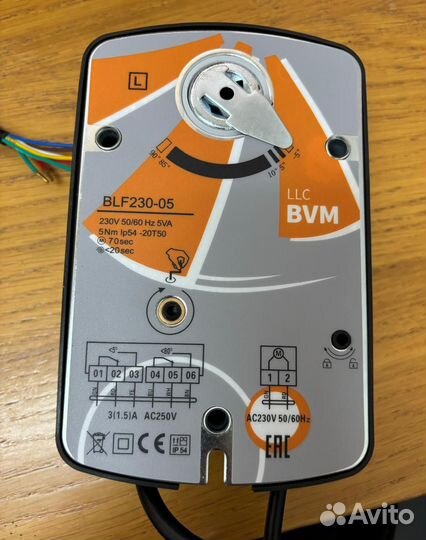 Электропривод противопожарного клапана