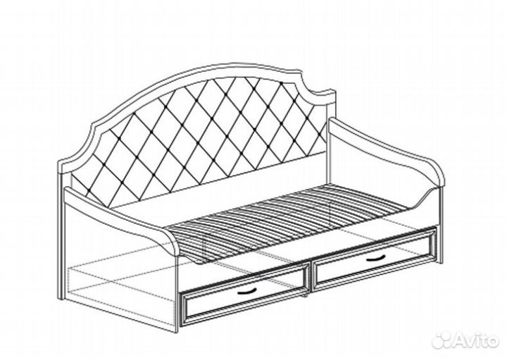 Кровать с ящиками в детскую
