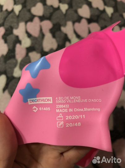 Шапочка для плавания для девочки