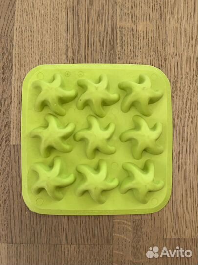Форма для льда IKEA plastis, зелёная (звёзды)