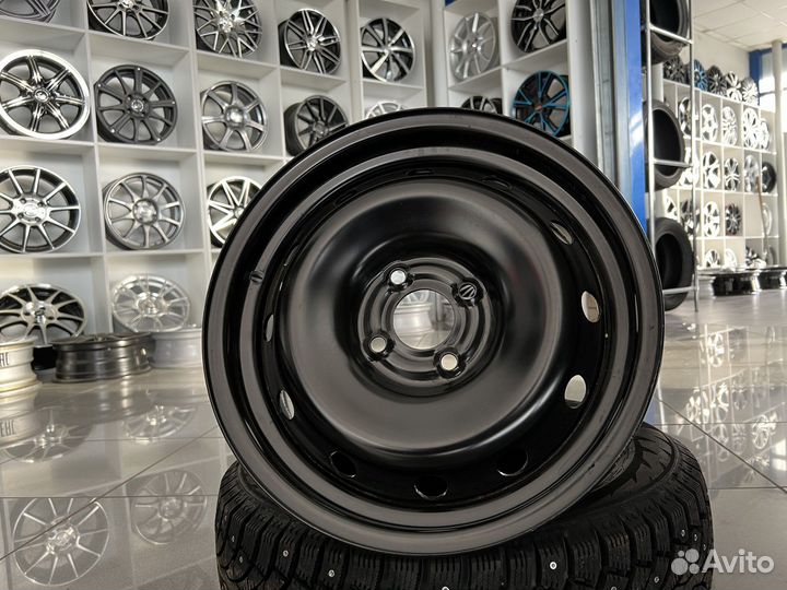 Диски штампованные 4x100 r15 чёрн #563