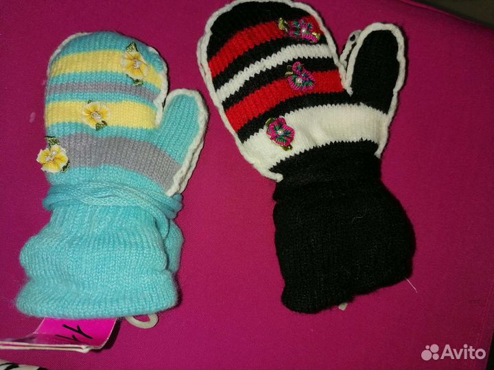 Варежки детские новые
