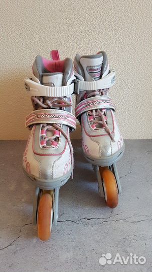Раздвижные роликовые коньки размер 28-32 Италия