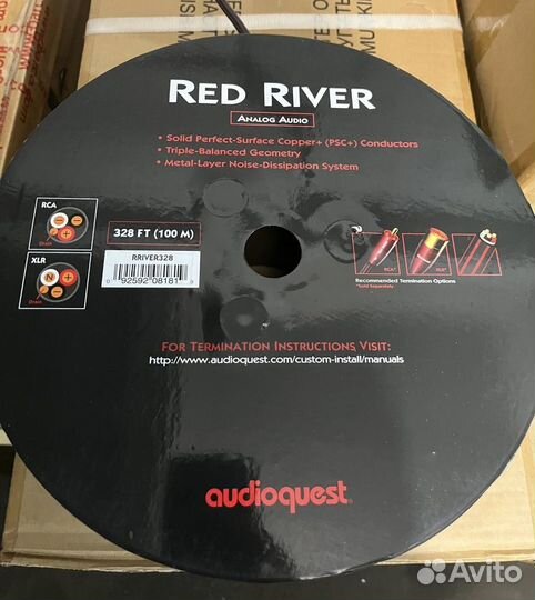 Кабель межблочный AudioQuest Red River PVC