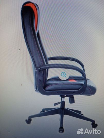 Кресло компьютерное Zombie 8 черное / красное