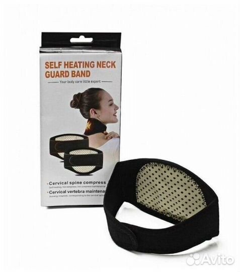 Согревающий турмалиновый шейный бандаж