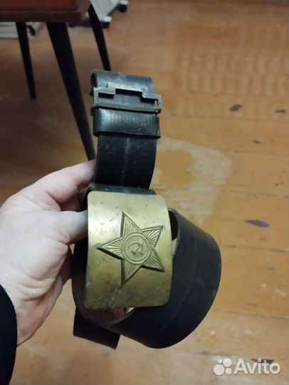 Ремень кожаный солдатский СССР