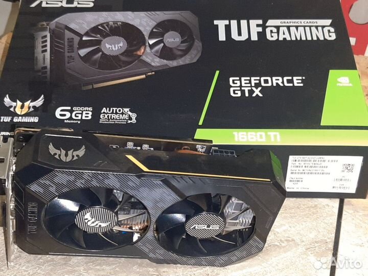 Видеокарта gtx 1660TI 6gb