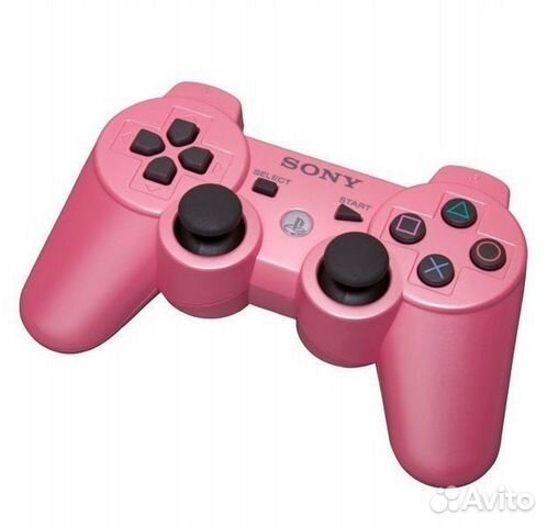 Джойстик для игровой приставки PS 3 розовый
