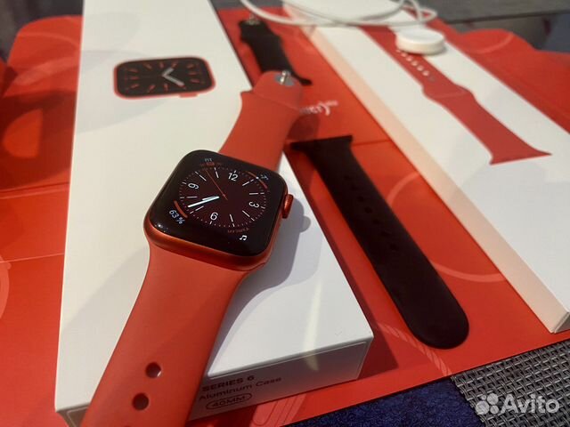 Часы Apple Watch 6 40 mm red купить в Самаре | Личные вещи | Авито