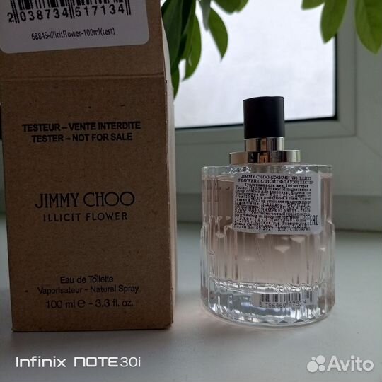 Jimmy choo illicit flower 100 мл. Тестер оригинал