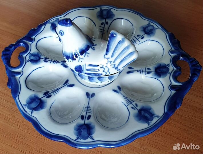 Тарелка под яйца, пасхальная 