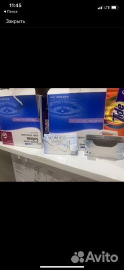 Линзы контактные acuvue и softlens