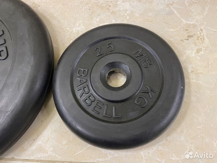 Обрезиненные Диски и Грифы 26мм