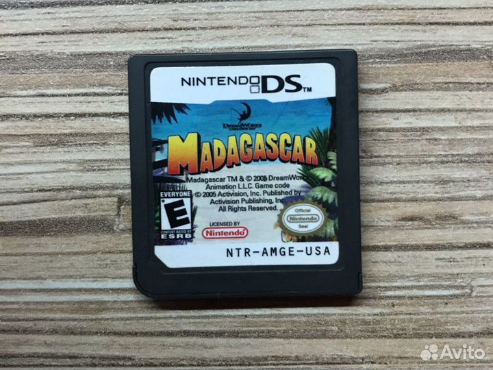 Nintendo ds Madagascar & Marvel nemesis