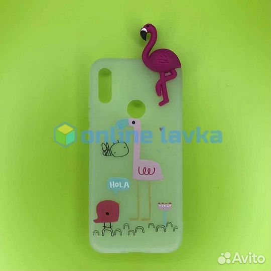 Чехол силикон для Huawei Y6 2019 / Honor 8a Фламин