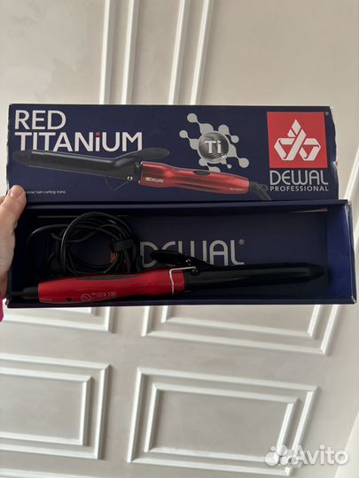 Плойка для волос 25 мм red titanium