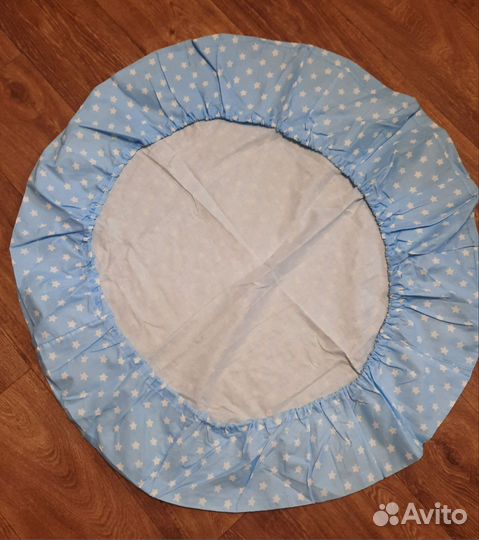 Простынь на резинке круглая