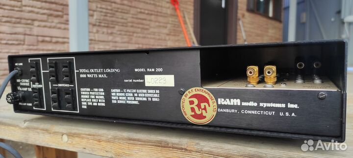 RAM audio systems 200 предварительный усилитель