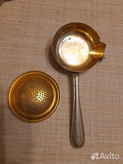 Антикварное чайное ситечко Германия клеймо D.R.G.M