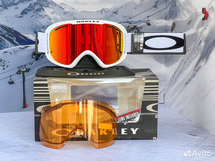 Горнолыжная маска Oakley OFrame 2.0 Pro xm 2линзы