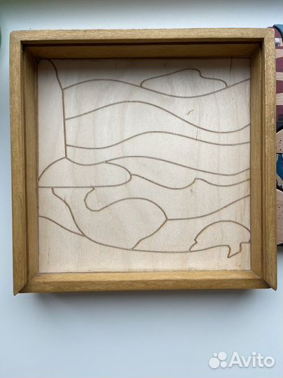 Деревянная мозаика ручной работы Маяк