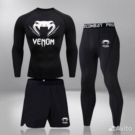 Компрессионный костюм Venom. Xl (180-190см) Черный