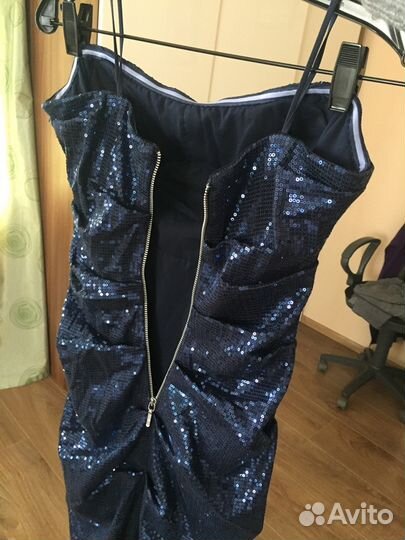 Вечернее платье с пайетками. 44-46