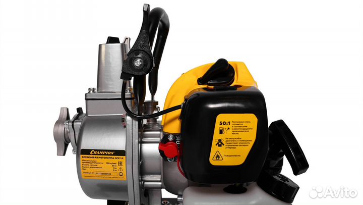 Бензиновая мотопомпа champion GP27-II
