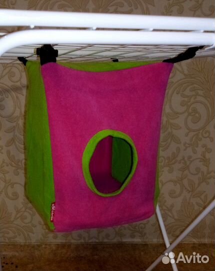 Домик и тоннель тройной для хорька из флиса