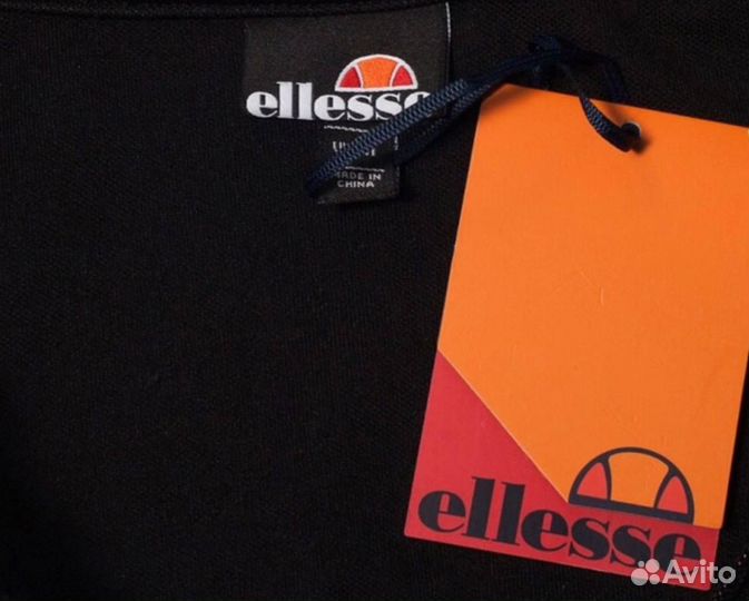 Олимпийка Ellesse черно белая