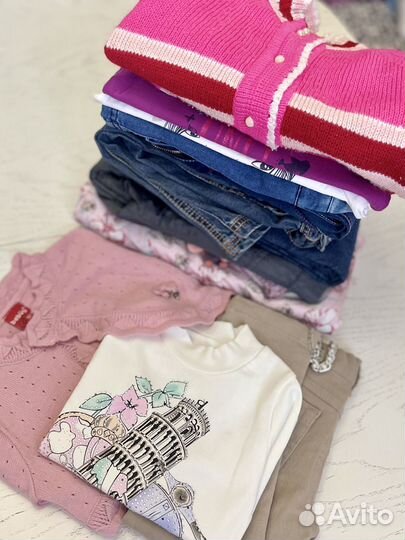 Большой пакет одежды для девочки 2 года 86-92