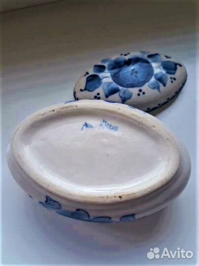 Солонка. Гжель. Авторская. СССР