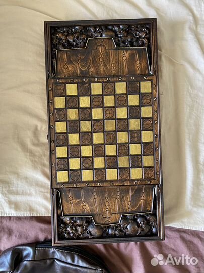 Нарды ручной работы (массив бука)