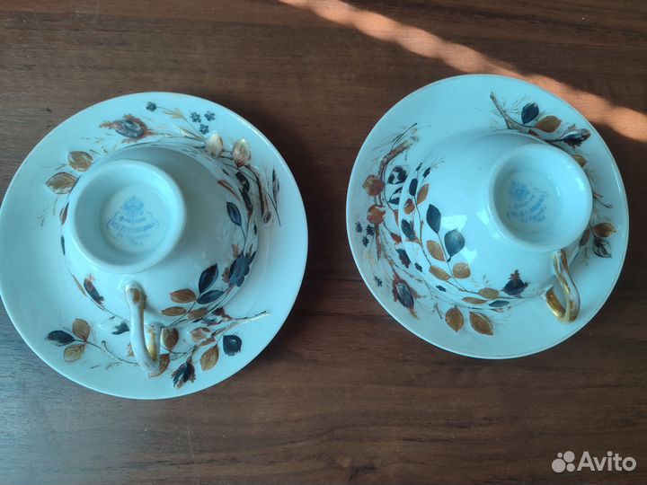 Кофейные пары Фарфор фабрики Кузнецова