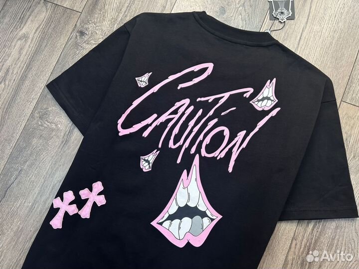 Футболка Chrome Hearts Caution