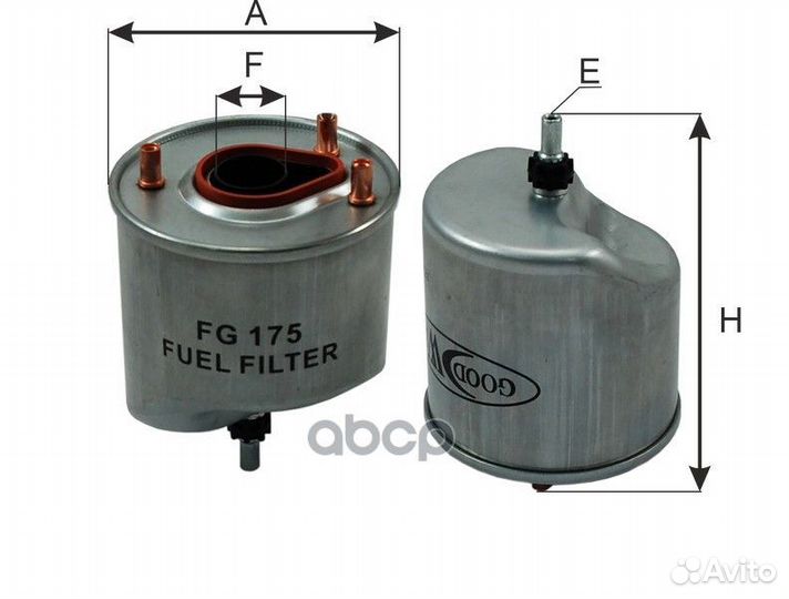 Фильтр топливный PSA, mitsubishi, toyota, fiat