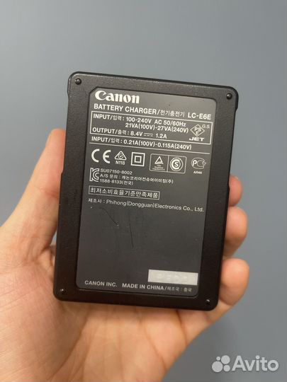 Зарядное устройство canon LC-E6E