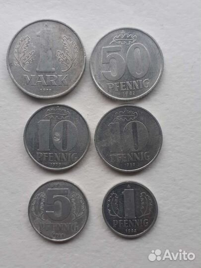 Монеты : марки гдр