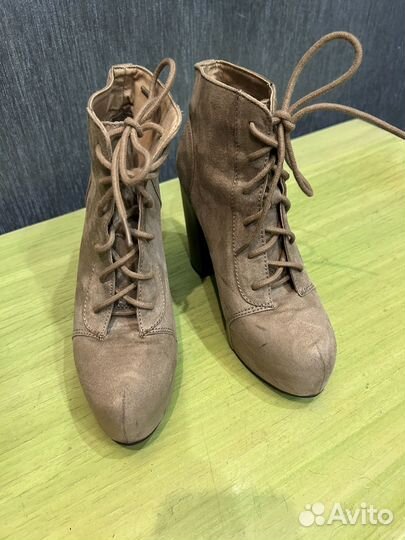 Ботильоны женские замшевые демисезонные 36 р