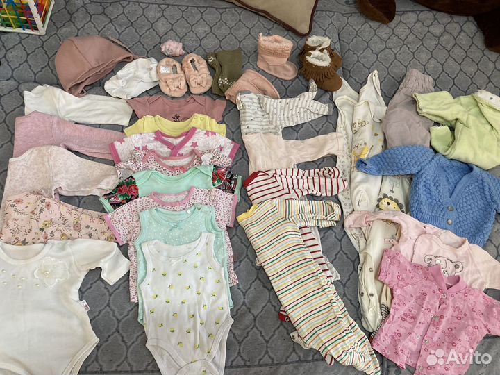 Пакет детских вещей на девочку 62-68