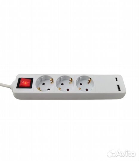 Удлинитель с USB 3 метровый